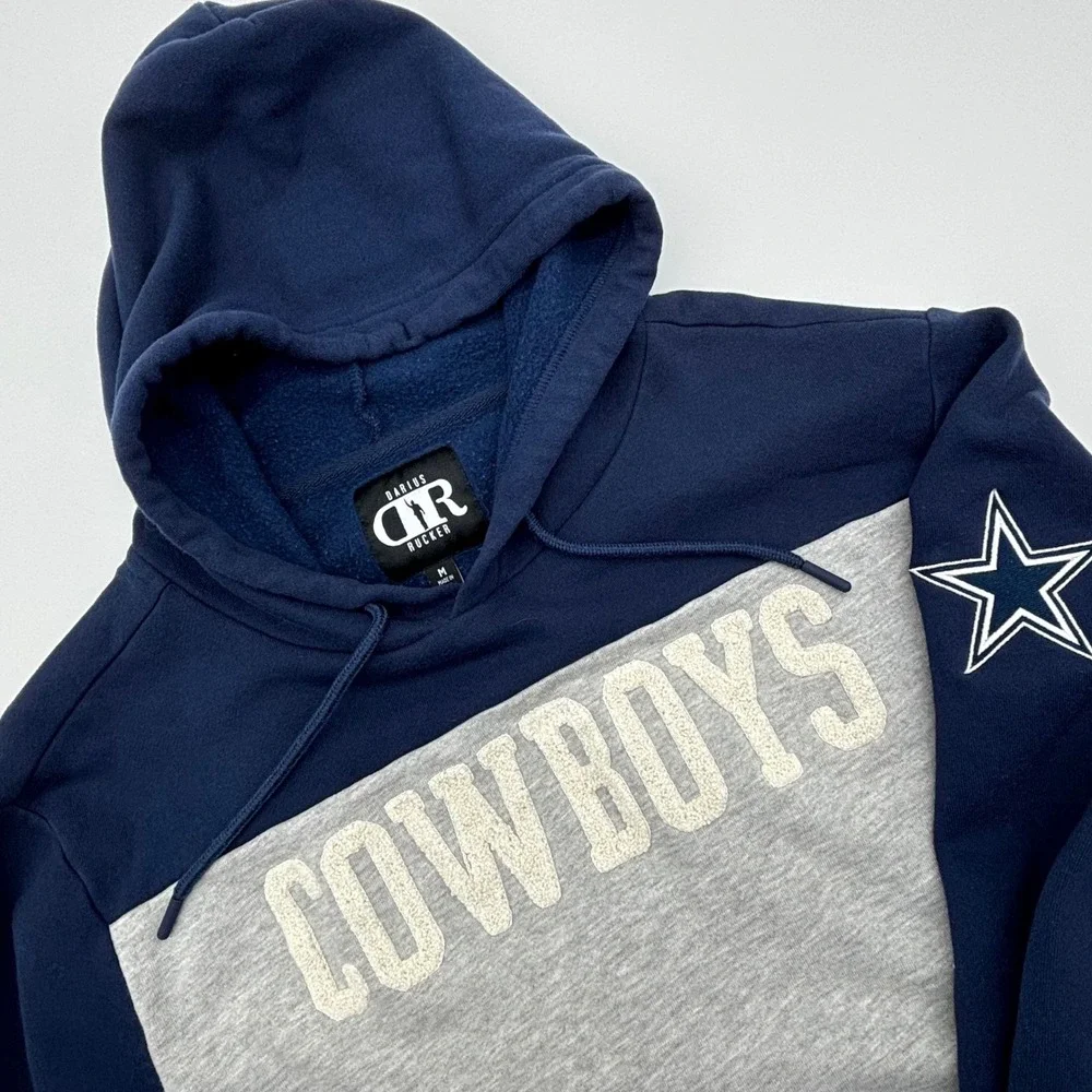 Darius Rucker Dallas Cowboys Hoodie Sweatshirt Football NFL Navy Blue Gray - Picture 1 of 7